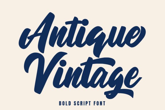 Antique Vintage Font for Web Design and Digital Branding