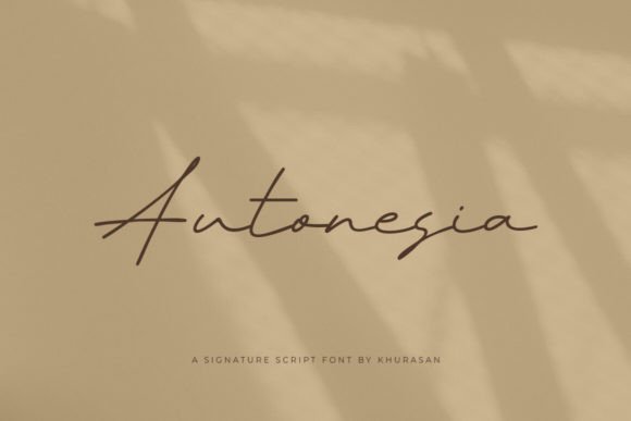 Autonesia Script Font for Modern Web Design Projects
