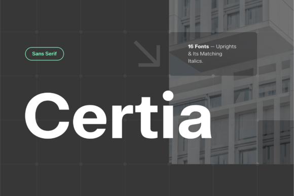 Certia Sans Serif Font for Polished Small Business Branding