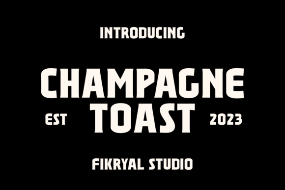 Champagne Toast Serif Font for Handmade Craft Projects