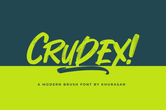 Crudex Bold Brush Font for Crafters and Product Makers