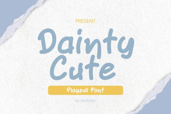 Dainty Cute: A Playful Serif Font for Editorial Charm