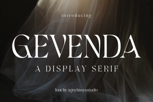 Gevenda Serif Font for Luxury Brand Campaigns and Social Media Design