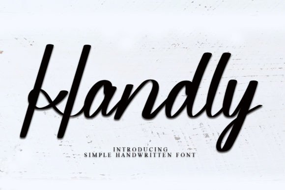 Handly Script Font for Handmade Labels and Elegant Packaging
