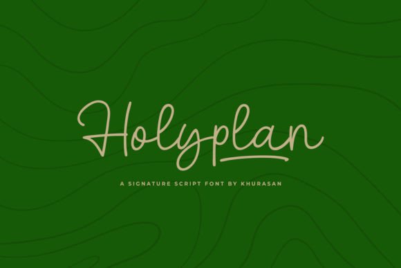 Holyplan Script Font for Small Business Branding