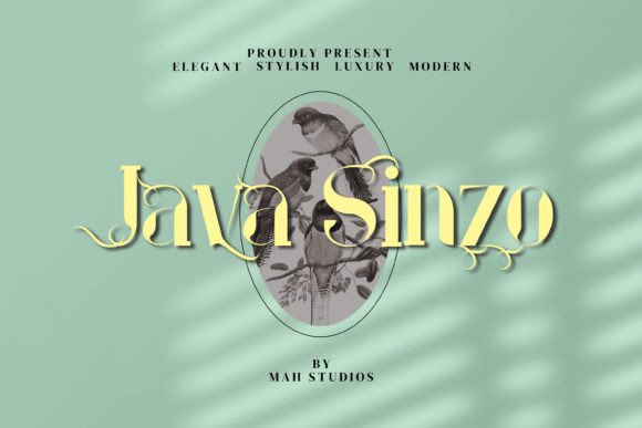 Java Sinzo Serif Font for Campaign Designers
