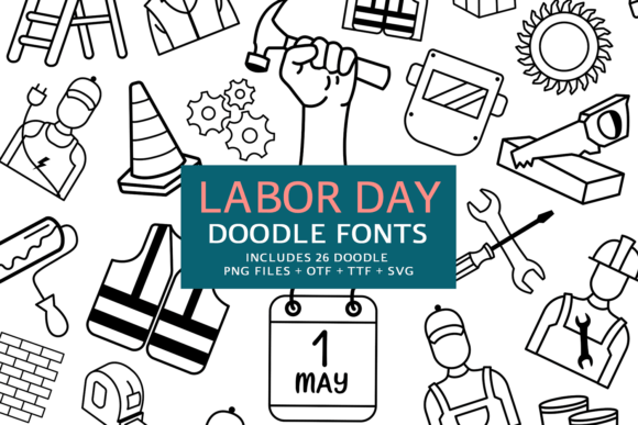 Labor Day Doodle: A Dingbats Font for Creative Branding