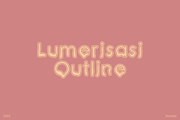 Lumerisasi Outline: A Whimsical Script Font for Editorial Design and Branding