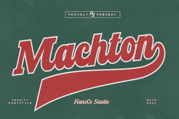 Machton Font: A Varsity Display Serif for Bold Marketing Campaigns