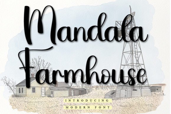 Mandala Farmhouse: A Sweet Script Handwritten Font for Personal Branding