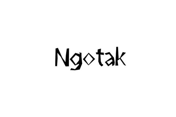 Ngotak: A Modern Script Font for Editorial Storytelling