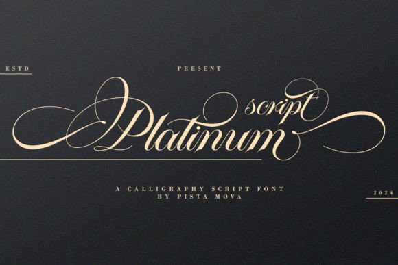 Platinum Script: An Elegant Font for Handmade Products and Branding