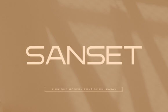 Sanset Font: A Modern Sans Serif for Handmade Branding