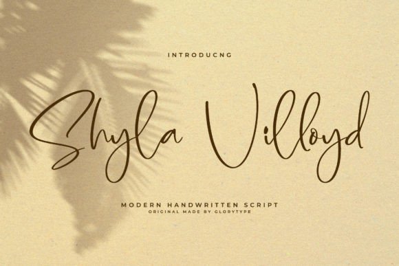 Shyla Villoyd: A Magical Script Font for Elegant Branding