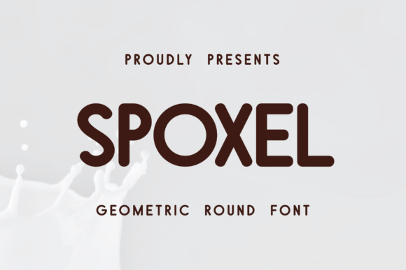 Spoxel: A Rounded Sans Serif Font for Editorial Design