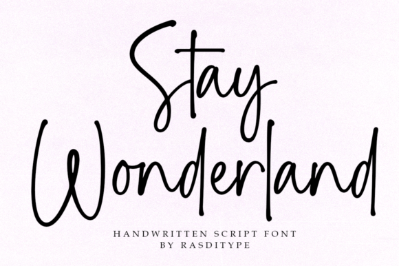 Stay Wonderland Font: A Modern Script for Editorial Design