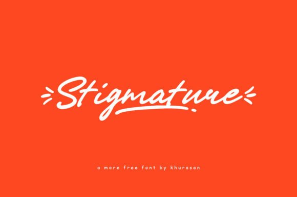 Stigmature: A Modern Cursive Script Font for Editorial Design