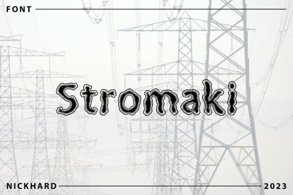Stromaki: A Weird Modern Script Font for Editorial Impact