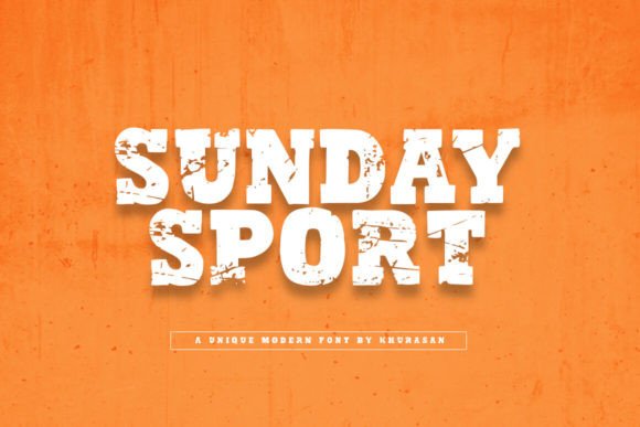 Sunday Sport: A Rough Sans Serif Font for Editorial Design