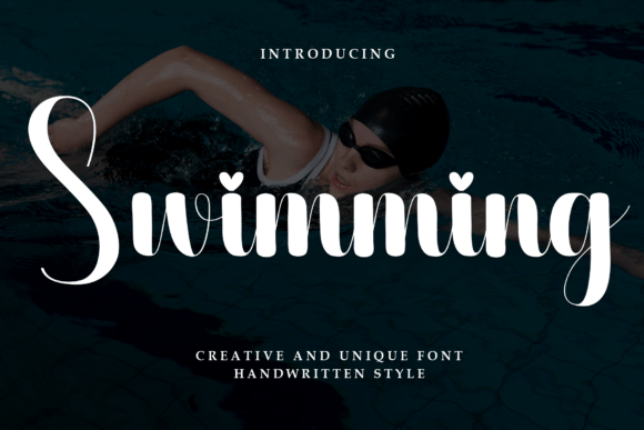 Swimming Font Brings Handwritten Charm to Wedding Branding