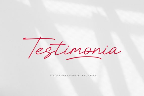 Testimonia Script Font for a Boutique Store Hero Section