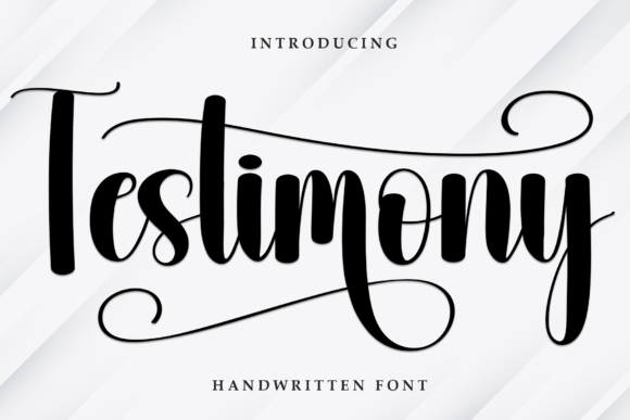 Testimony: A Script Handwritten Font That Brings Elegance to Any Branding Project