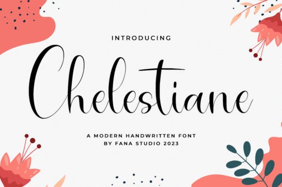 Using Chelestiane Script Handwritten Fonts for Editorial Design Projects