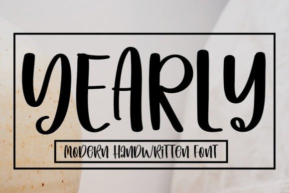 Yearly: A Script Handwritten Font for Elegant Editorial Design